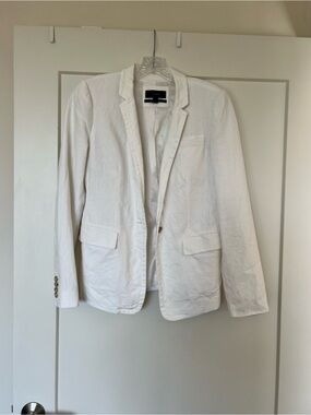 J. Crew White Women’s Linen Blazer
